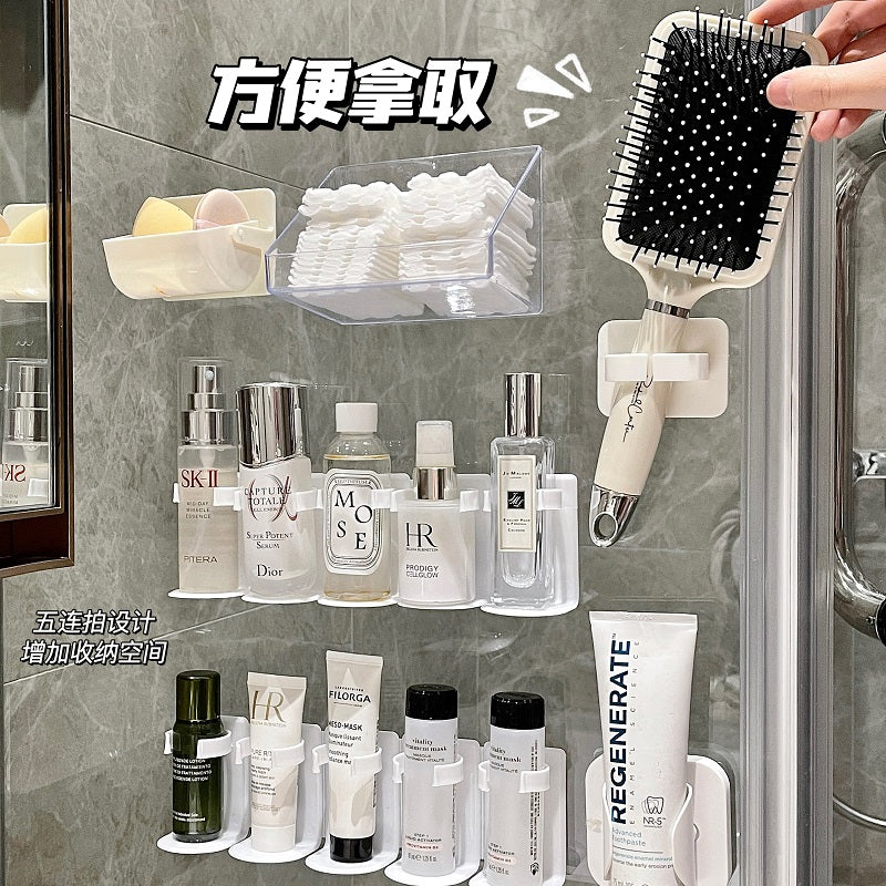 浴室壁挂式收纳盒置物架牙膏牙刷架发饰发箍收纳架简约卫生间厕所