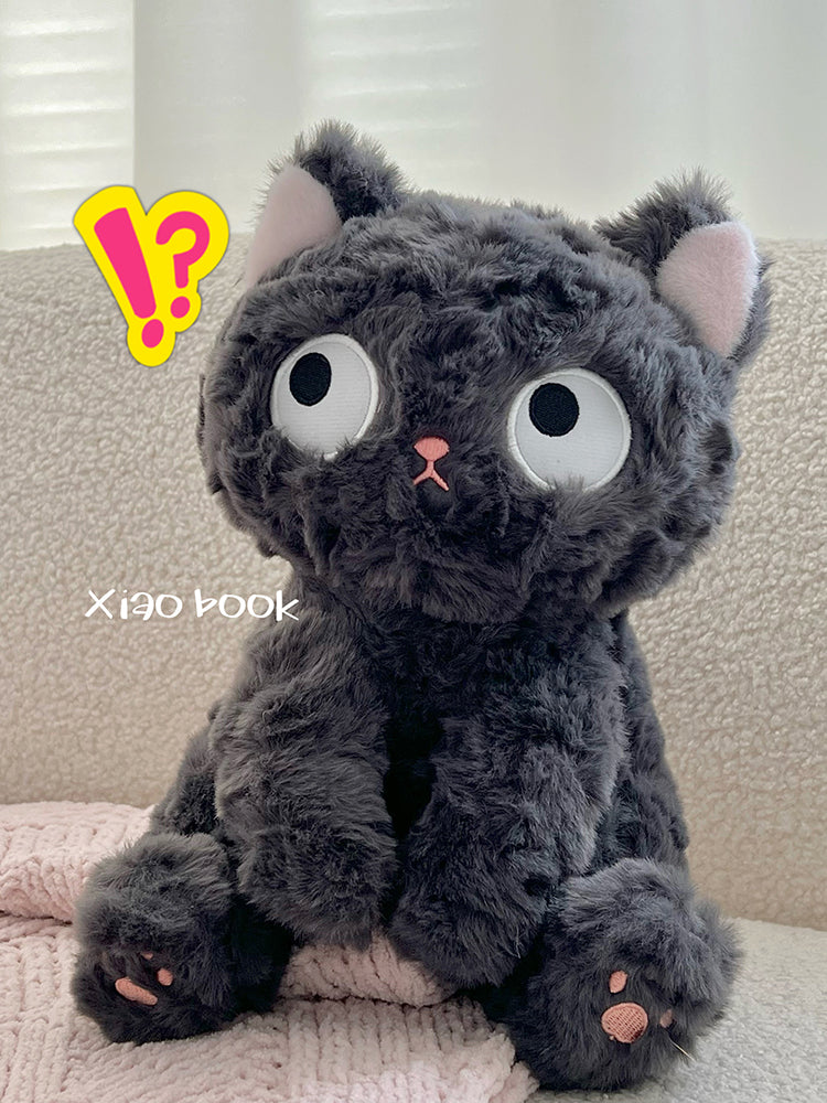 日本SIONOIS黑猫系列公仔毛绒玩具可爱猫咪玩偶抱枕床上抱睡娃娃