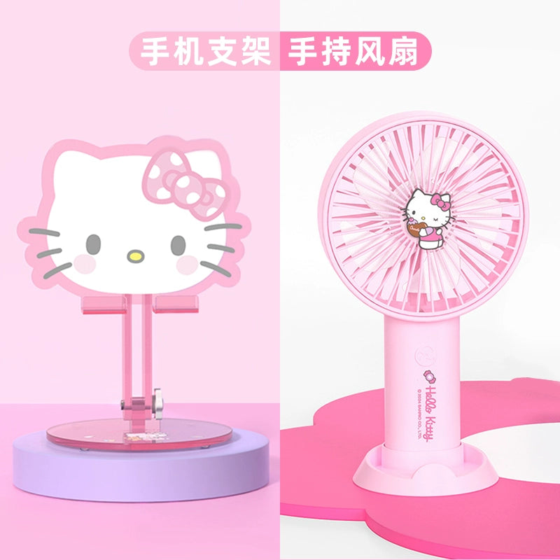 三丽鸥库洛米手机支架桌面可爱手机架2024新款多功能ipad平板电脑支撑架直播HelloKitty床头懒人支架便携折叠